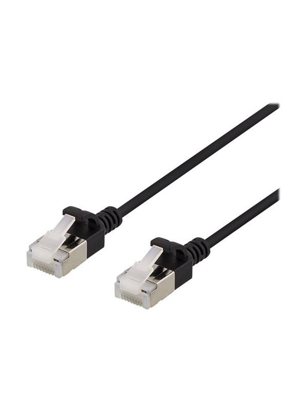Deltaco patch cable - 1 m - black - Svart - 1meter