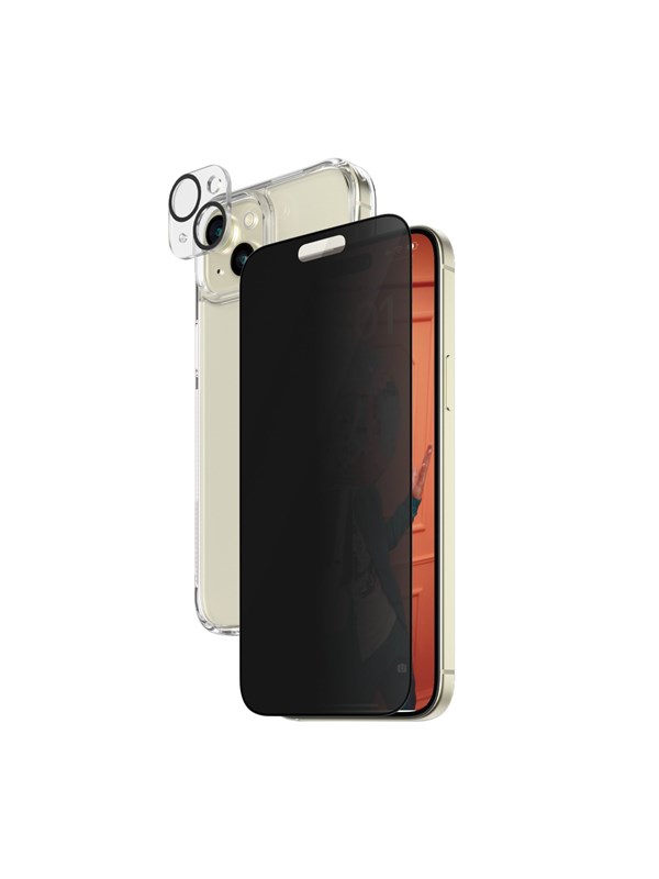 PanzerGlass Privacy 3-in-1 Pack iPhone 15 Plus
