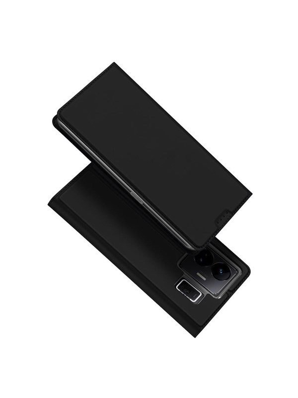 Dux Ducis Skin Pro Case for Realme GT Neo 5 / Realme GT3 Flip Cover Card Wallet Stand Black