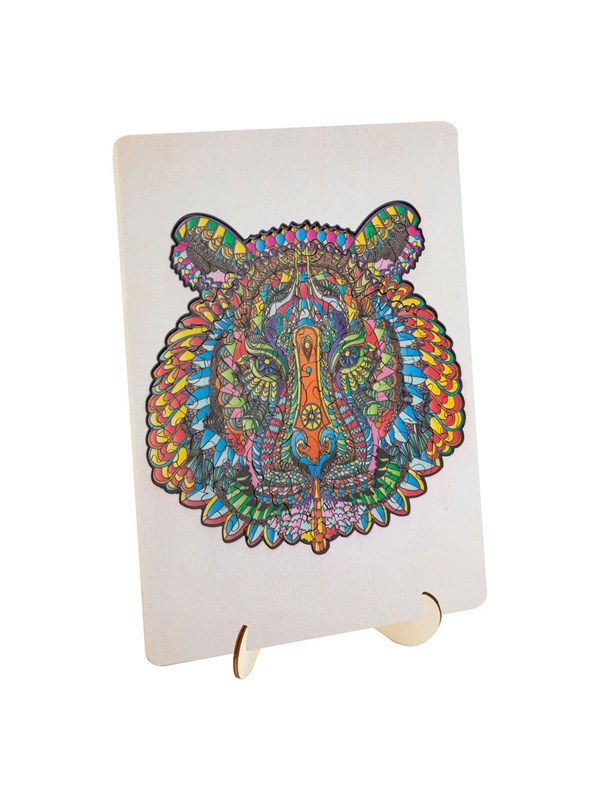 Creative Craft Group Wooden Jigsaw Puzzle Tiger 130pcs. Gulv