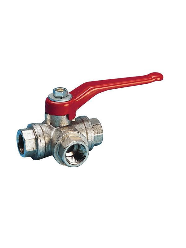Pettinaroli Three way fullway ball valve 82% flow "t" port ball 1