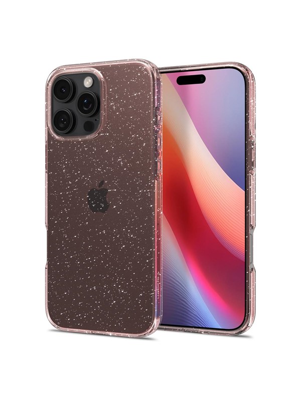 Spigen Liquid Crystal Glitter - Rose Quartz - iPhone 16 Pro