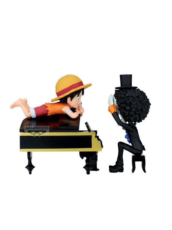 Banpresto - One Piece - Monkey D. Luffy & Brook (Collectable Figure Log Stories) - Figur
