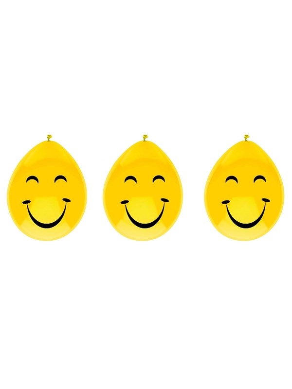 Haza Witbaard Balloons smiley face 6pcs.
