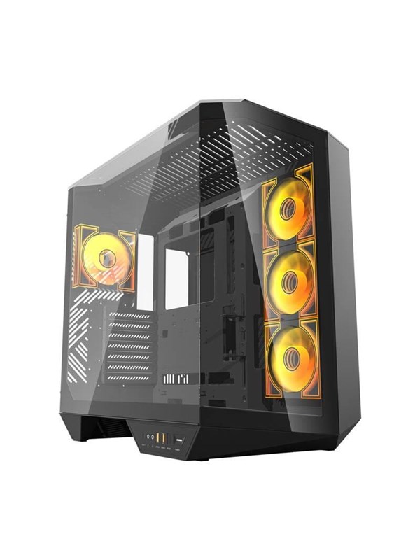 Darkflash Computer Case DY470 4 fans (black) - Kabinett - Miditower - Svart