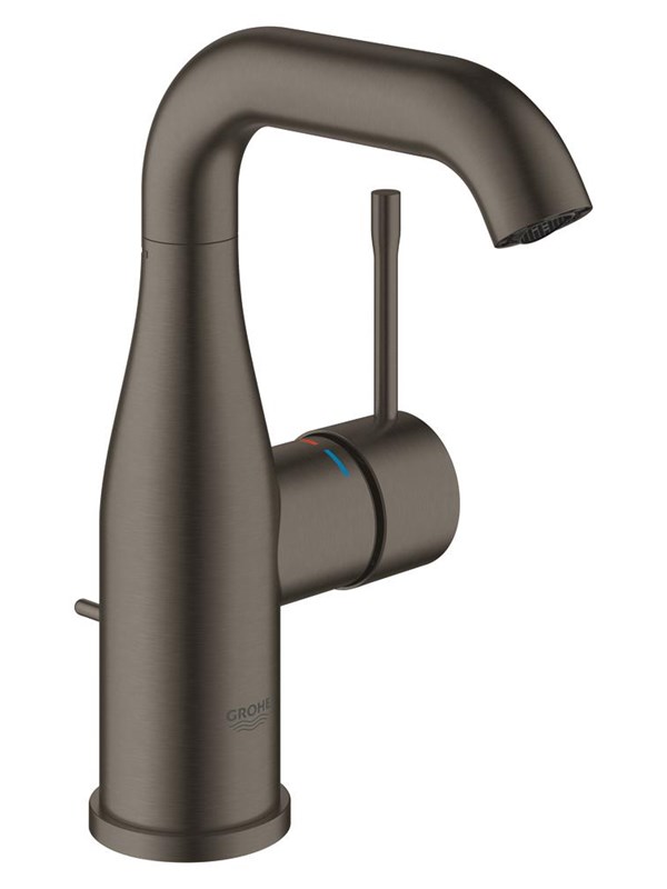 Grohe Essence, Ettgrepsbatteri til servant, DN 15<br/>M-Size, børstet hard grafitt