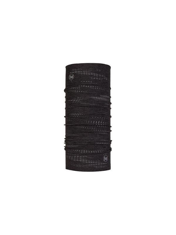 Buff DryFlx tube scarf black reflective