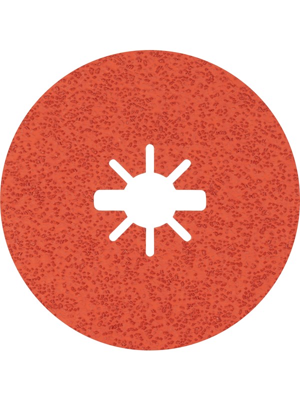 Bosch X-LOCK Prisma Ceramic-fiberskive, R782 rustfritt stål 125 mm, 22,23 mm, G 36
