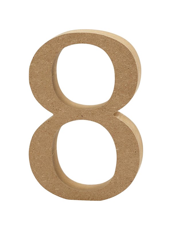 Creativ Company Number 8 MDF 8cm 1pc.