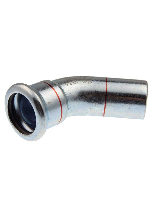 Vsh Fabrieken Xpr carbon elbow 45 deg. fø 22