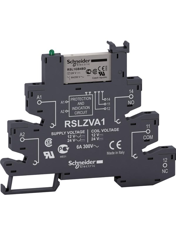 Schneider Electric Interface relay complete with socket with spring terminals 6