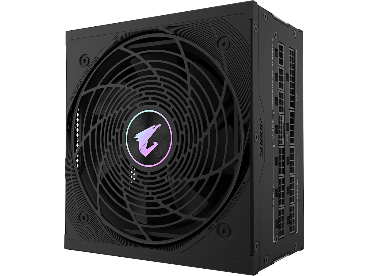 GIGABYTE AORUS ELITE P1000W Strømforsyning (PSU) - 1000 Watt - 120 mm - ATX 3.0 - 80 Plus Platinum sertifisert