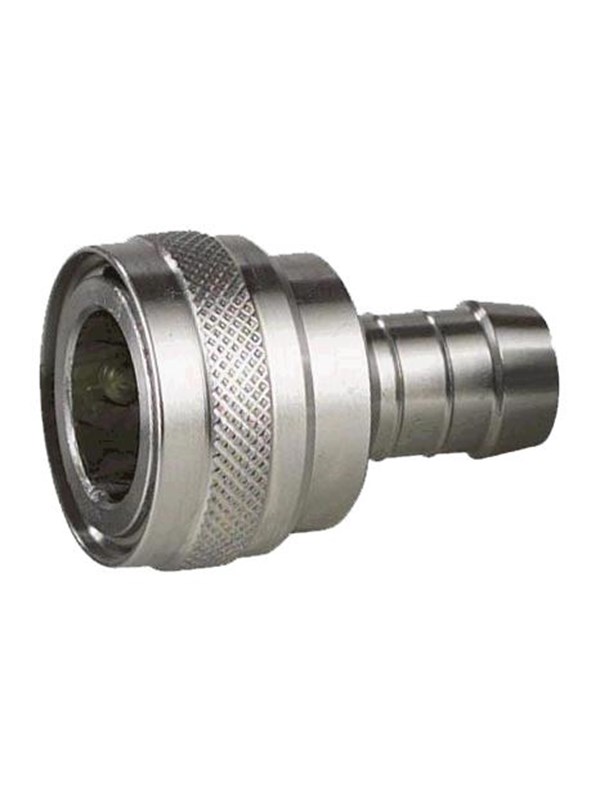 Nito 1/2" stainless steel coupler with 1/2" hose tail