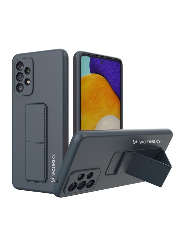 Wozinsky  Kickstand Case Silicone Case with Stand Samsung Galaxy A73 Case Navy Blue