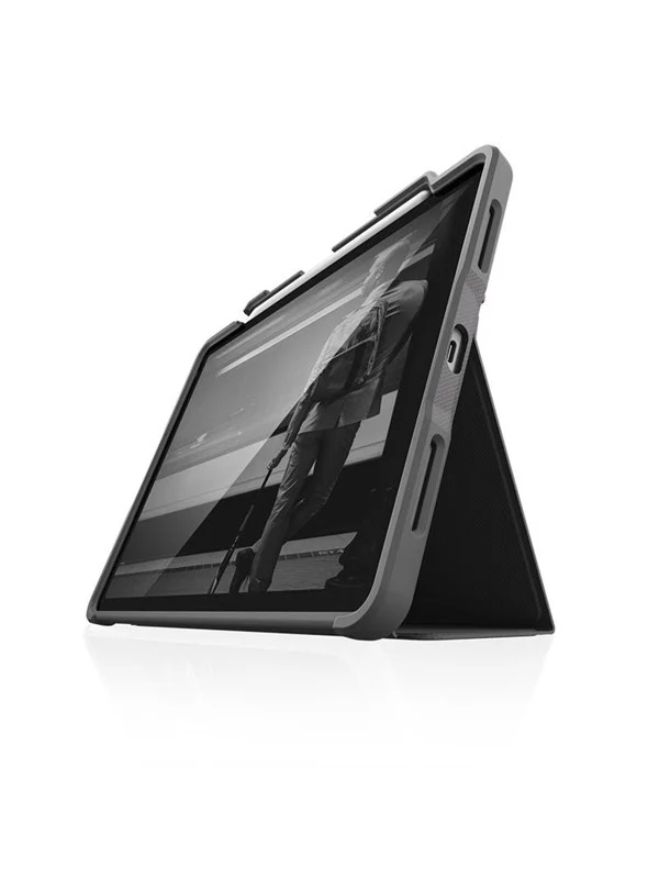 STM Dux Plus - Rugged Case for iPad Air 11" M3 (2025) / M2 (2024) / iPad Air 10.9" (5th-4th gen.) (2022-2020) MIL-STD-810G with Apple Pencil Holder - Black
