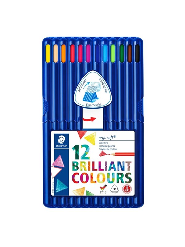 Staedtler Col. pencil ergosoft 12pcs FSC 100%