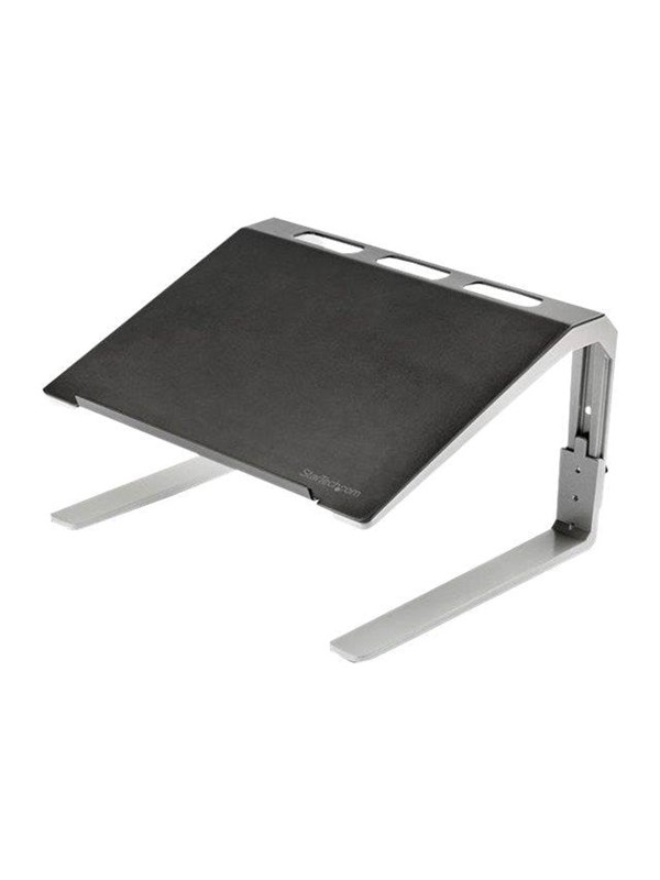 StarTech.com Adjustable Laptop Stand - Heavy Duty Steel & Aluminum - 3 Height Settings - Tilted - Ergonomic Laptop Riser for Desk (LTSTND) notebook stand