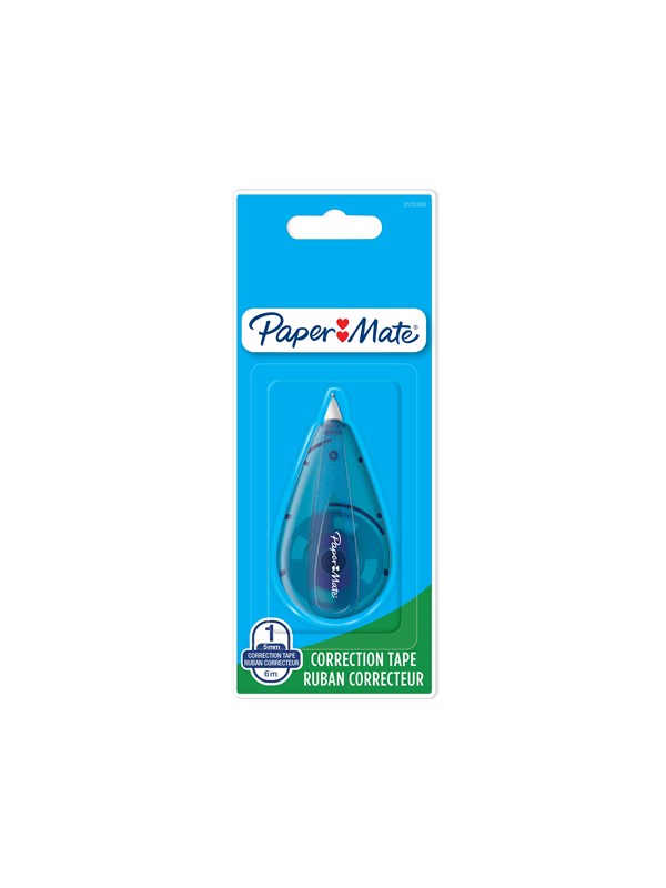 Paper Mate Liquid Paper DryLine Mini Correction Tape | 5mm x 6m | Blue | 1 Count