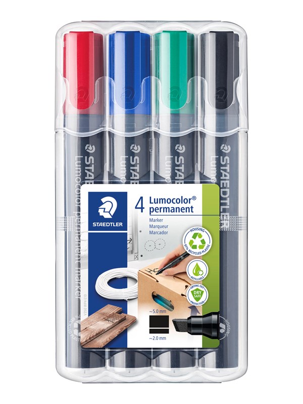 Staedtler Marker Lumocolor permanent 4pcs.box