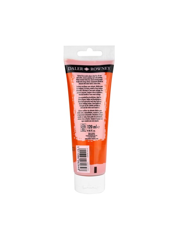 Daler-Rowney Graduate Acrylic 120 ml Cadmium Orange Hue