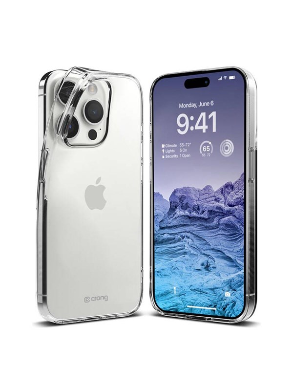 CRONG Crystal Slim Cover - iPhone 15 Pro Max Case (Clear)