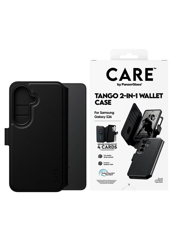 CARE by PanzerGlass Tango 2-in-1 Wallet Case w. Qi Samsung Galaxy S26