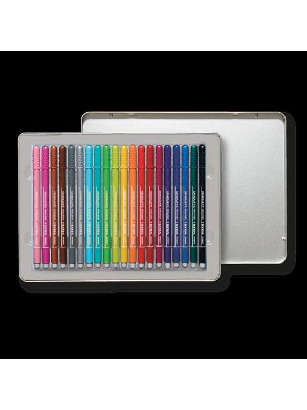 Lyra Graduate Fineliner Metal Box 20 pcs BL