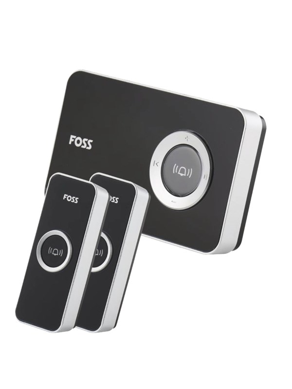 Foss Europe TREND Doorbell DESIGN - Optional ringing sound Black