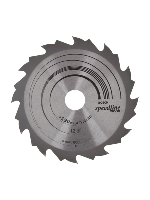 Bosch Sirkelsagblad Speedline Wood 190 x 30 x 2,4 mm, 12