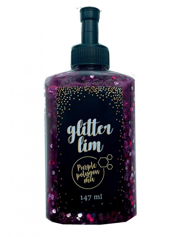 Hobby Mate Glitter Glue Purple Star Mix