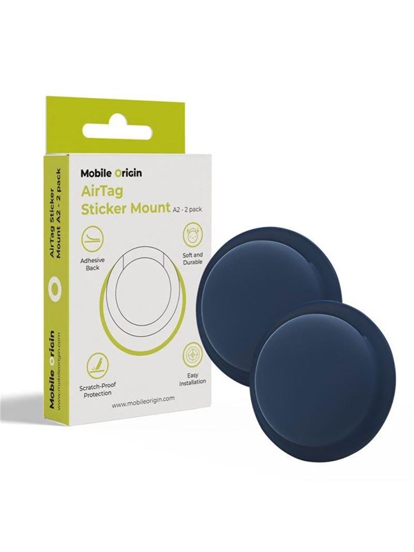 Mobile Origin Airtag Sticker Mount A2 - 2 pack - blue