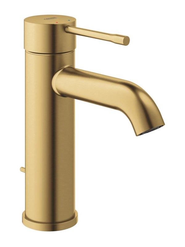 Grohe Essence, Ettgrepsbatteri til servant, S-Size, Børstet Cool Sunrise