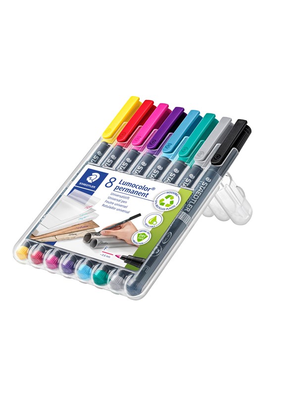 Staedtler Universal pen Lumo F perm 8pcs Box