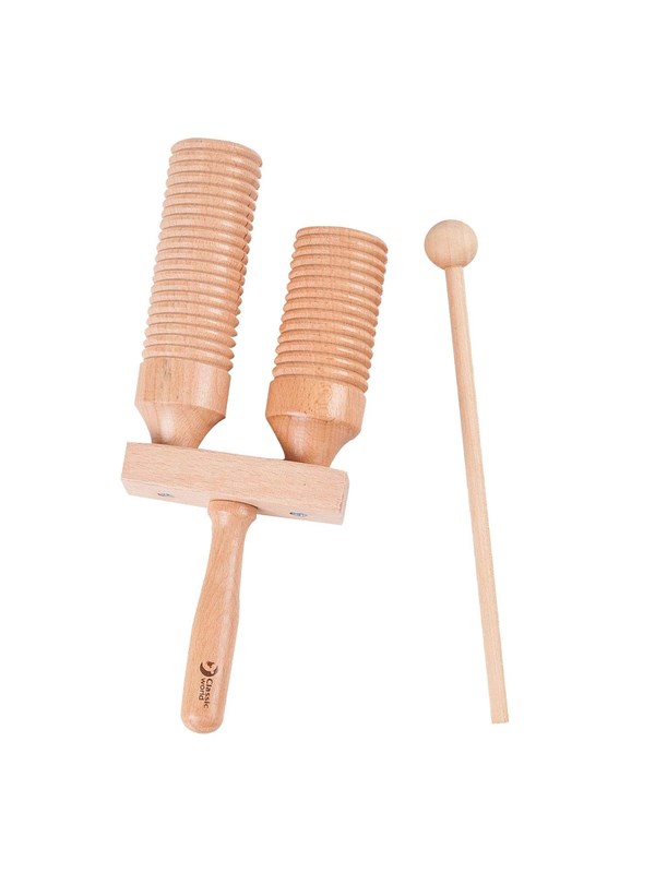 Classic World Guiro Double with Stick