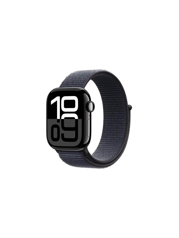 Apple Watch Series 10 GPS 42mm - Jet Black Aluminium Case with Ink Sport Loop