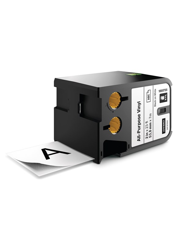 DYMO Dymo XTL industri vinyl tape (54 mm) - sort på hvit