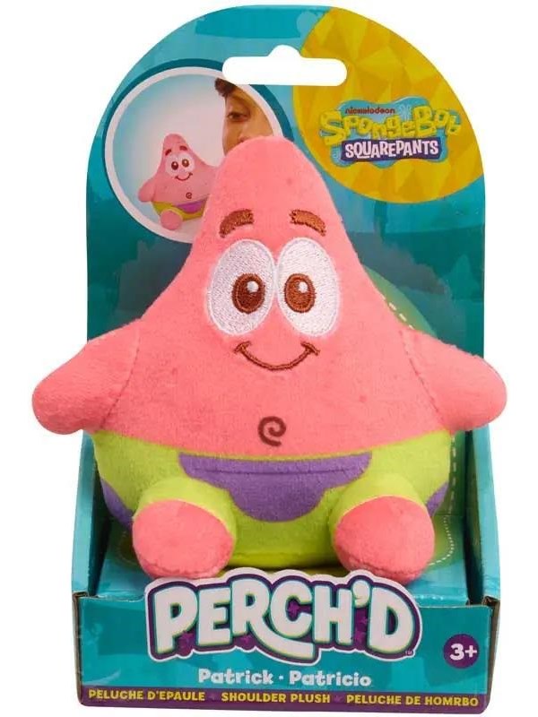 Just Play - SpongeBob - Perch'd Shoulder Plush - Patrick /Plus