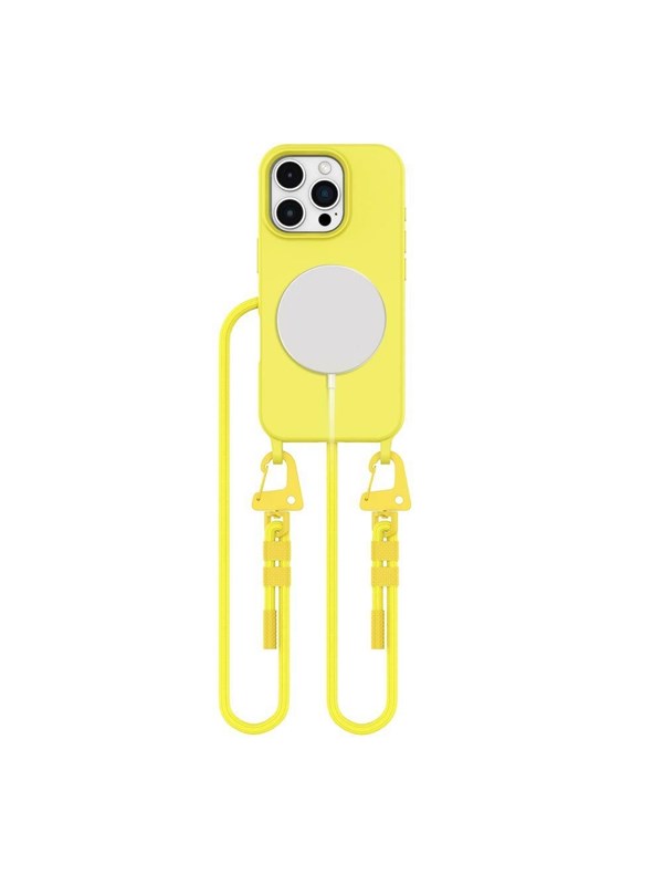 Tech-Protect  MagNecklace MagSafe Case with Lanyard for iPhone 16 Pro Max - Yellow