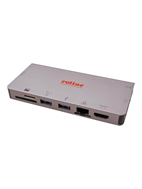 Roline - docking station - USB-C 3.2 - VGA HDMI - 1GbE