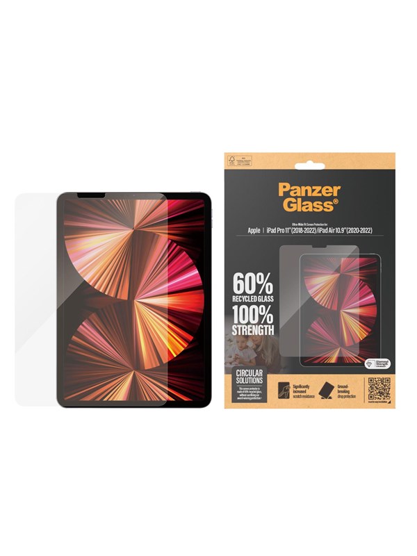 PanzerGlass Screen Protector iPad Pro 11'' (2018-2022) | iPad Air 10.9'' (2020 2022) | Ultra-Wide Fit