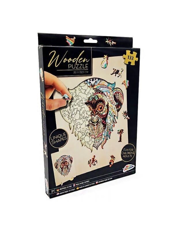 Hobby Mate Wooden Puzzle MONKEY 133 pieces