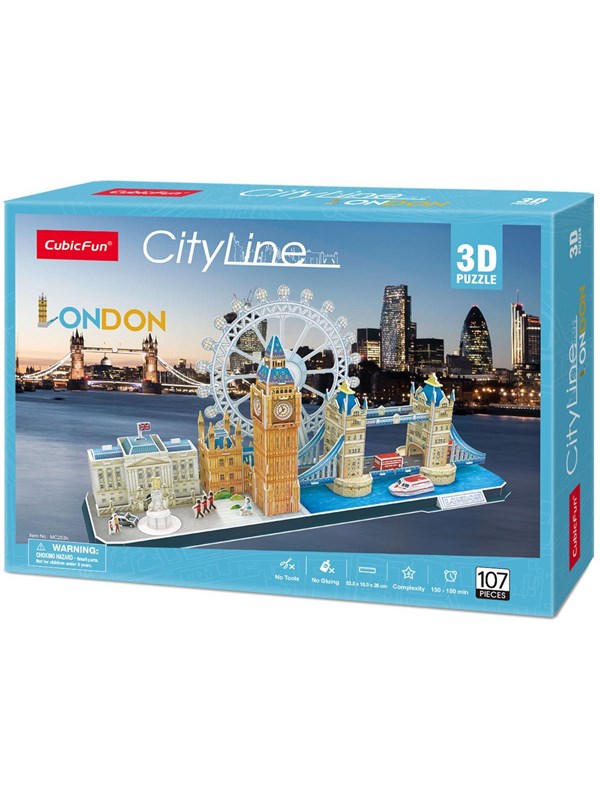 Cubic Fun City Line London 3 D 107 pcs 3D Puslespill