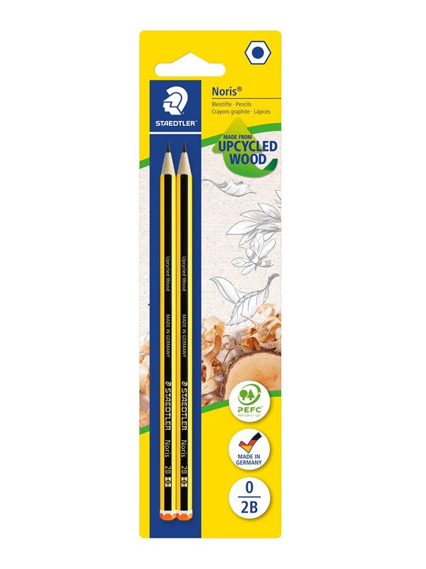 Staedtler Pencil Noris 2B x2 bc 100% PEFC