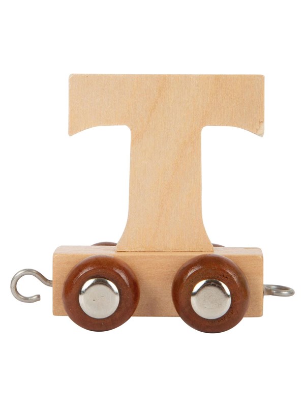 Small Foot - Wooden Letter Train - T - 12 pieces