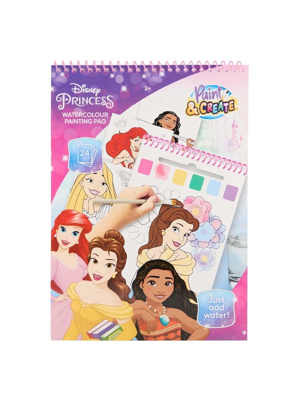 Canenco Disney Princess Watercolour Paint Set Book - incl. Brush