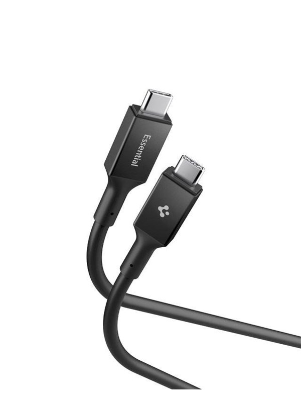 Spigen Essential 100W - USB-C <-> USB-C - 1m - Svart