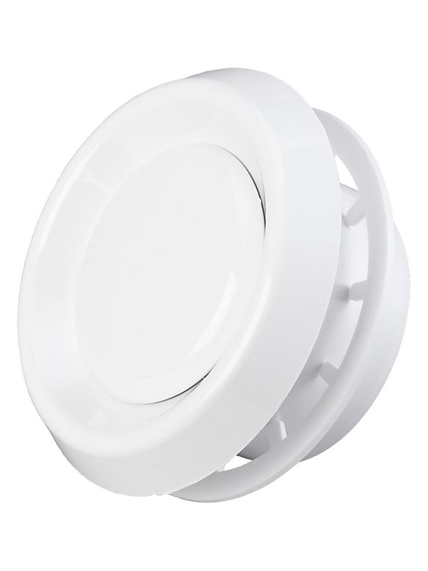Duka Exhaust and intake valve Type 100 VRF Ø100 mm white