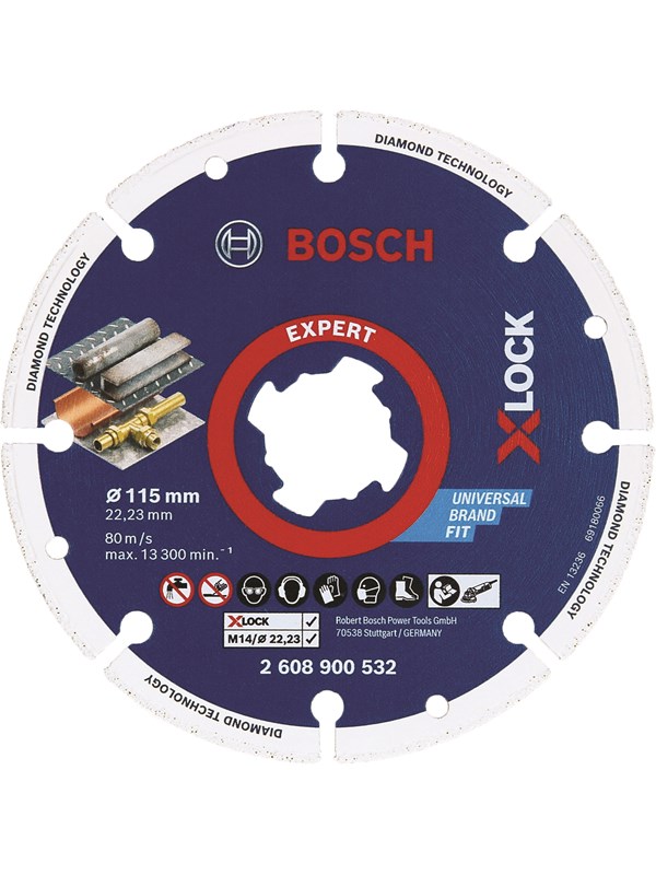 Bosch X-LOCK diamantmetallskive 115 x 22,23 mm