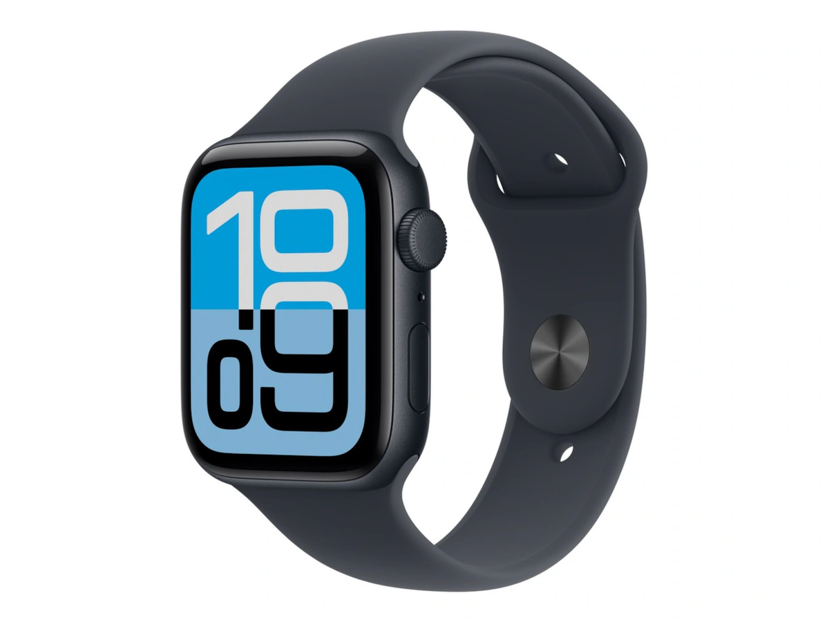 Apple Watch SE 3 GPS 44mm Midnight Aluminium Case with Midnight Sport Band - M/L