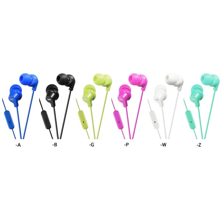 JVC In Ear Headphones with remote and microphone - Blue